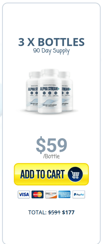 buy Alpha Stream Plus  3 bottle